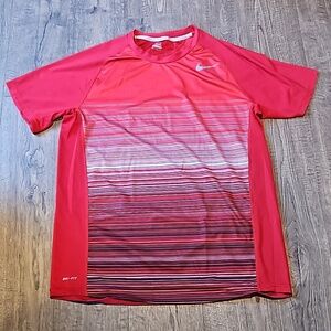 Nike Drifit Men's Medium Red Tee Shirt